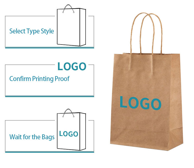 Kraft Paper Bags with LOGO printing