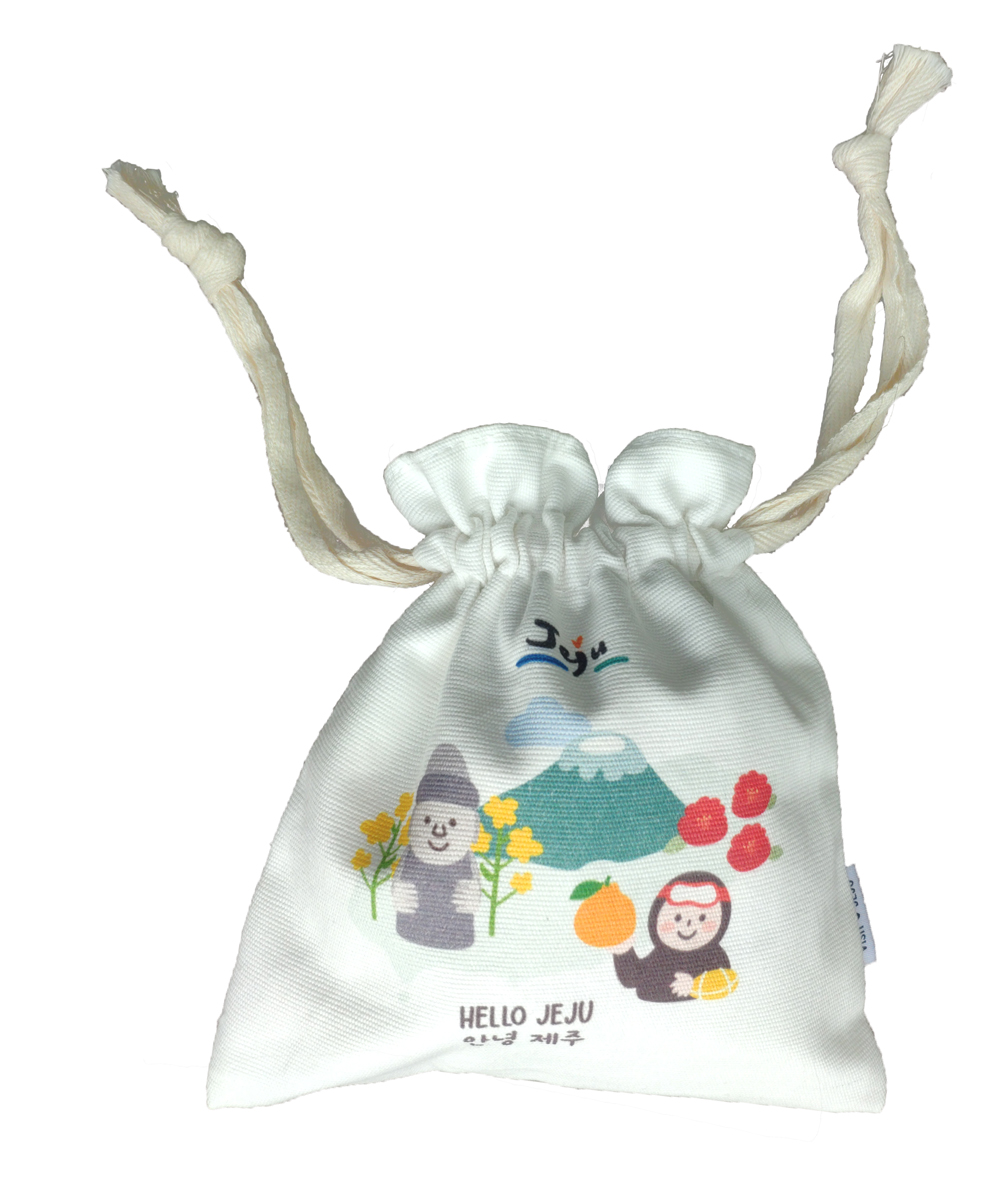 Jeju Island tourism promotional pouch bag