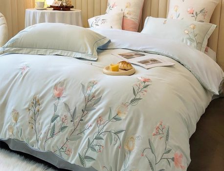 Light Luxury Class A Pure Cotton Bedding Set of Four Thickened 100s